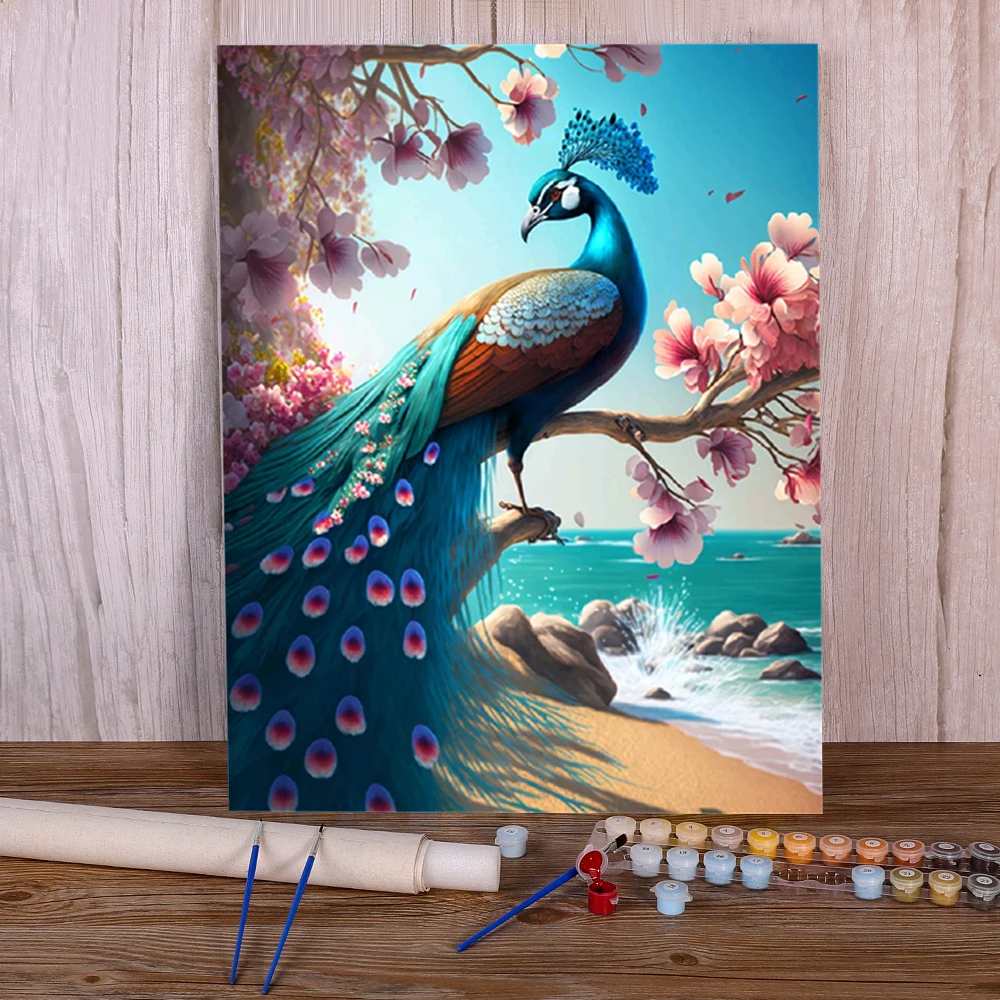 Peacock 5D Diamond Painting Kits for Adults, Paint India