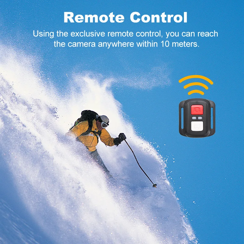 4K/60fps Action Camer  24MP Wi-Fi 2" IPS LCD 170D Underwater 30M Helmet Video Sport Anti-Shake Action Camera With IMX386 Lens 6