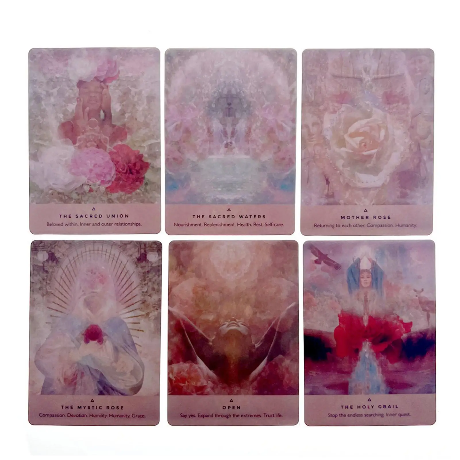 44-Card Deck The Rose Oracle Cards Dreamy Romantic Beautiful Design Pattern For Friends Holiday Gift Board Game Child Toys 5