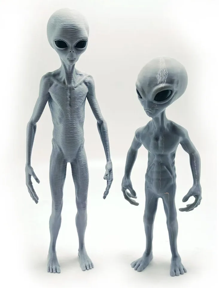 2025 New Roswell UFO Grey Alien 3D Print Toys Jesus Model Kits