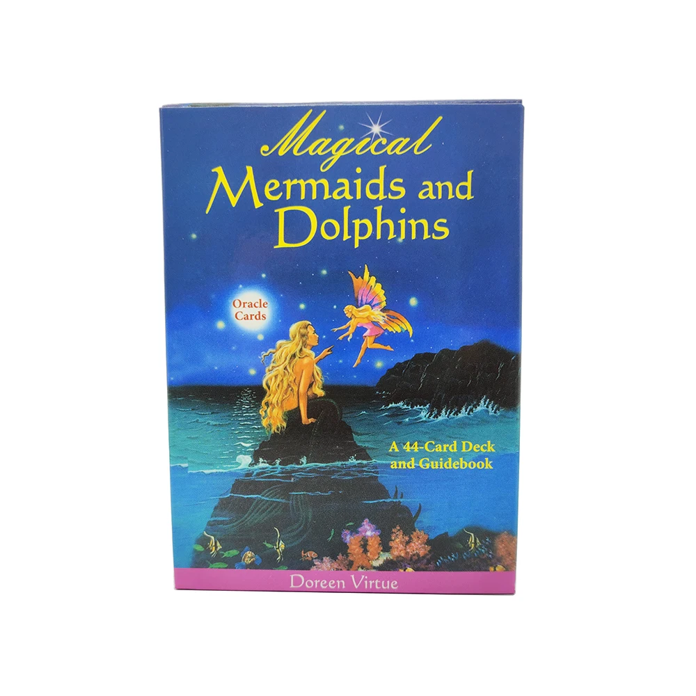 2023 Doreen Virtue Magical Mermaids and Dolphin Oracle Cards: A 44-Card Deck and PDF Guidebook