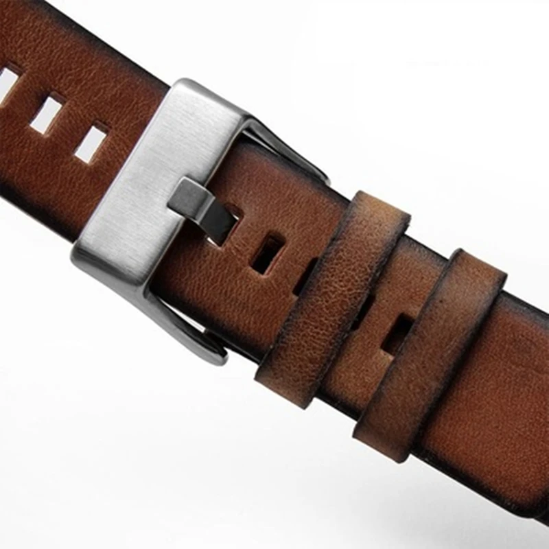Vintage Retro Genuine Leather Watchband - High Quality Watch Strap Bracelet in Multiple Sizes