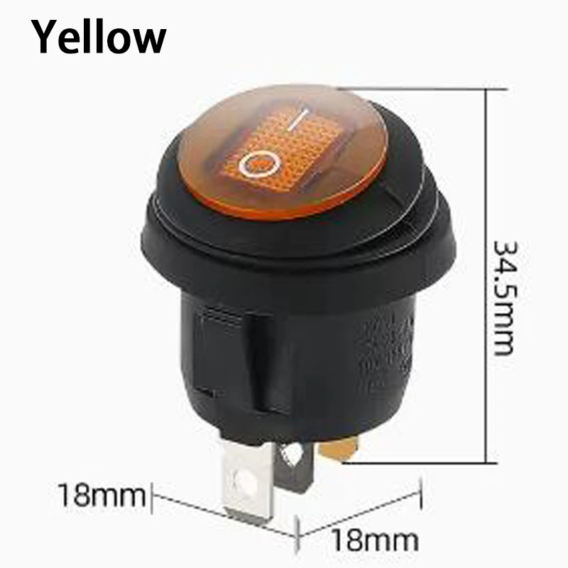 ตัวเลือกสินค้า สวิตช์ไฟ LED กันน้ำ 12V/220V แบบ Rocker Switch