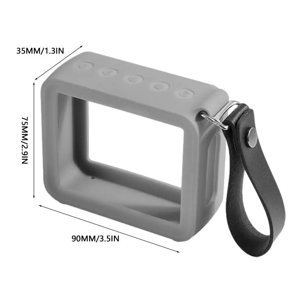 Black Sesame Funda protectora de silicona para altavoz JBL GO2 Protable Bluetooth, forma de oreja de gato, a prueba de golpes, compatible con altavoz JBL GO 2, color rojo