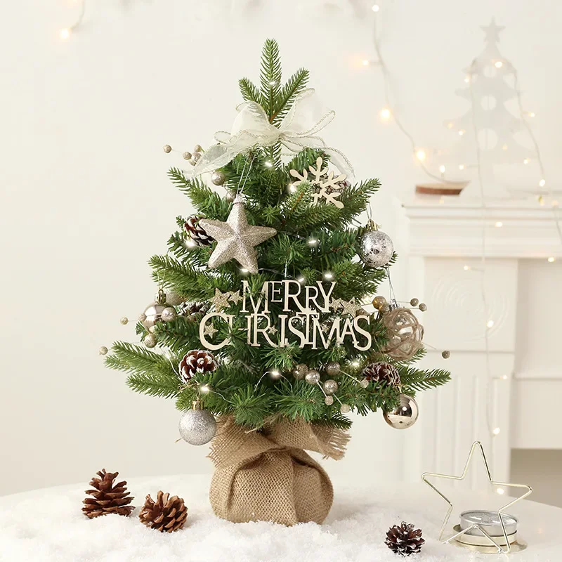 

Christmas Tree Rotating Music Box Santa Claus LED Light Shining Xmas Bricks Toys For Children Girls Desktop Decoration