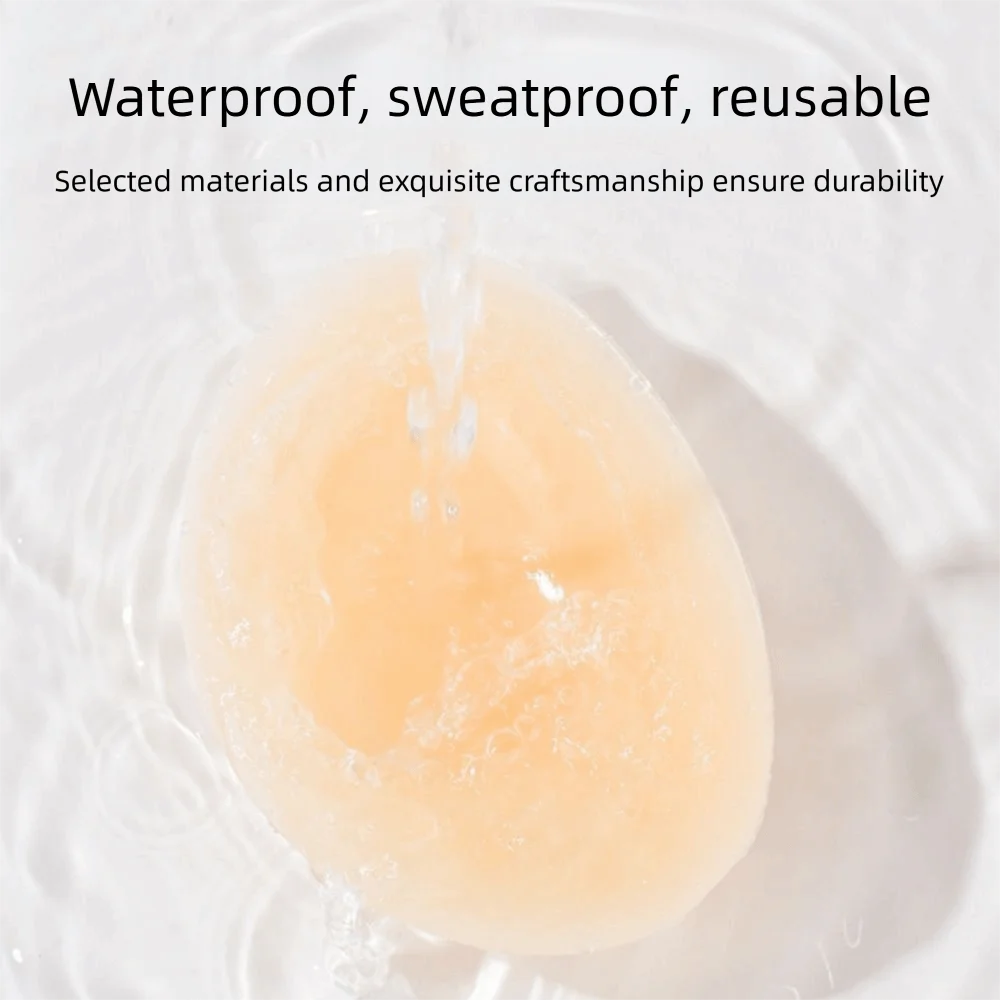Backless Women Invisible Bra Clear Straps Hanging Neck Silicone Gel Underwear Seamless Lift Bust Sticky Push Up Bra Padding 5