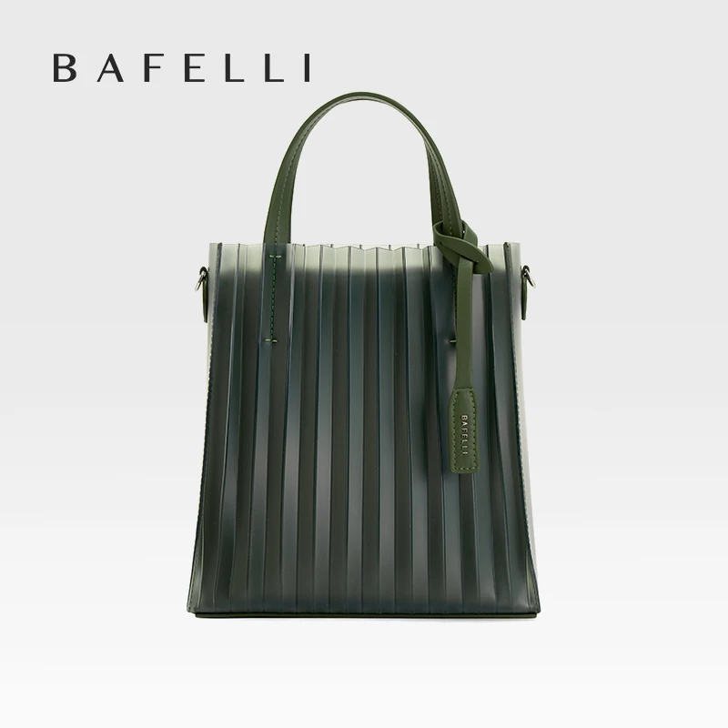 

BAFELLI 2024 NEW WOMEN'S HANDBAGS TRENDING STYLE FASHION TRANSPATENT TPU JELLY DESIGNER BRAND SHOULDER BAG BEACH FEMALE PURSE