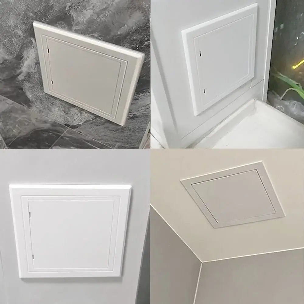 1pc Self-adhesive Access Panel Inspection Hole ABS Access Doors Wall Ceiling White Hatch Cover Universal Plastic Push-Type