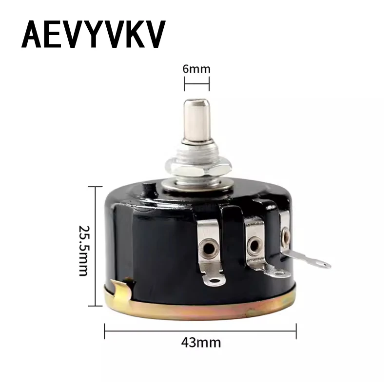 Wire Wound Potentiometer WX112 WX050 5W Single Circle Wire Wound Potentiometer 100R 330R 470R 1K 2K2 3K3 4K7 5K6 6K8 10K 22K 33K 47K ohm