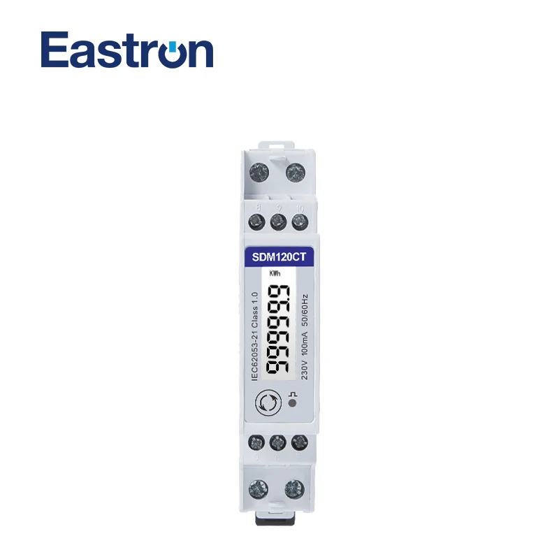 Sdm230-2T Mid Singe Fázisú Energia Mérő, 220 / 230V, Impulzus / Modbus