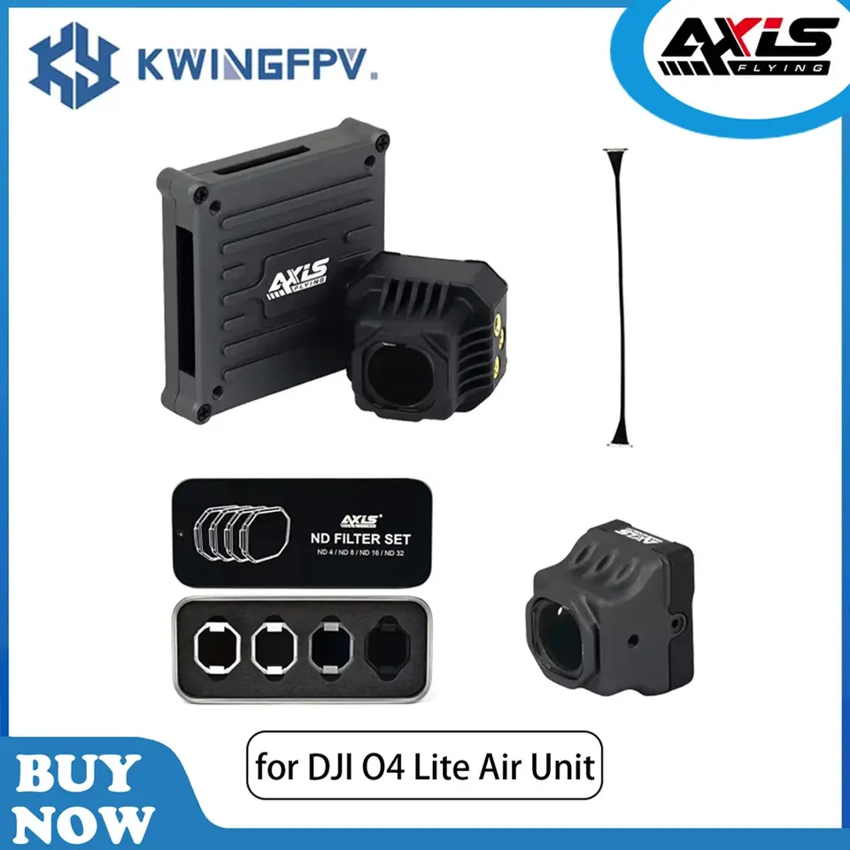 Axisflying DJI O4 Lite Air Unit Case Lens Image Transmission Heat Dissipation Aluminum Parts for DJI O4 Drone FPV Accessories