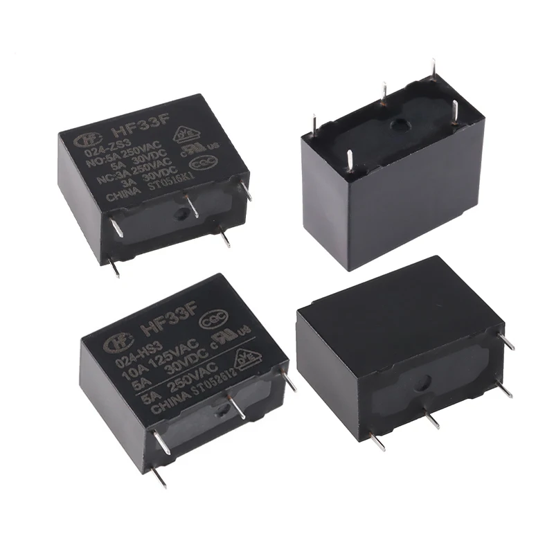HF33F-024-ZS3 HF33F-005-HSL3  , HF / JZC-33F -005 012 024 -HS3 -ZS3 HF33F -012-HS3, DC 5V 12 24V,   20PCs