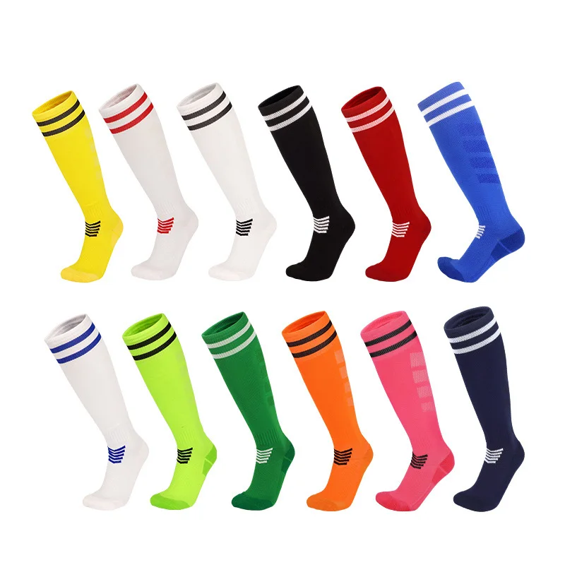 Breathable Knee-High Soccer Socks – Towel Bottom Long Training Football Socks for Kids, Youth & Adults 3
