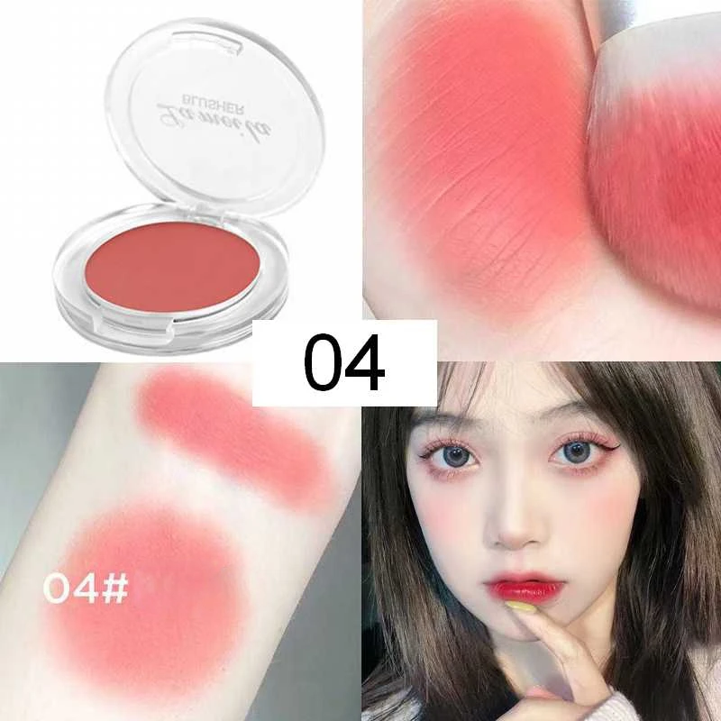 Girl Blush Peach Cream Makeup Blush Palette Cheek Contour Cosmetics Blusher Cream Makeup Rouge Cheek Tint