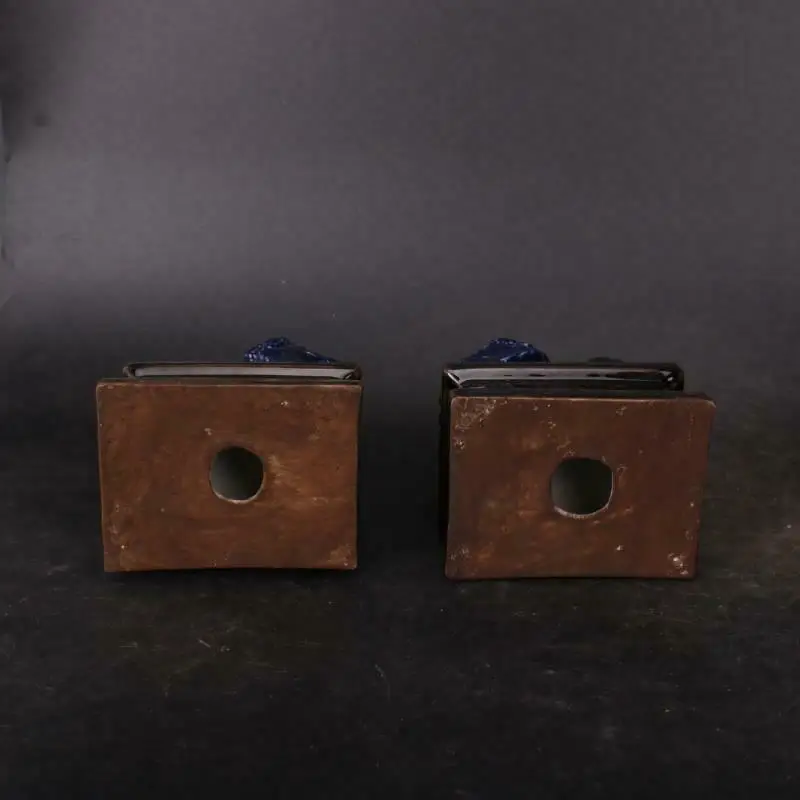 中国の磁器の置物,犬のモチーフ,5.90インチ,1ペア - AliExpress