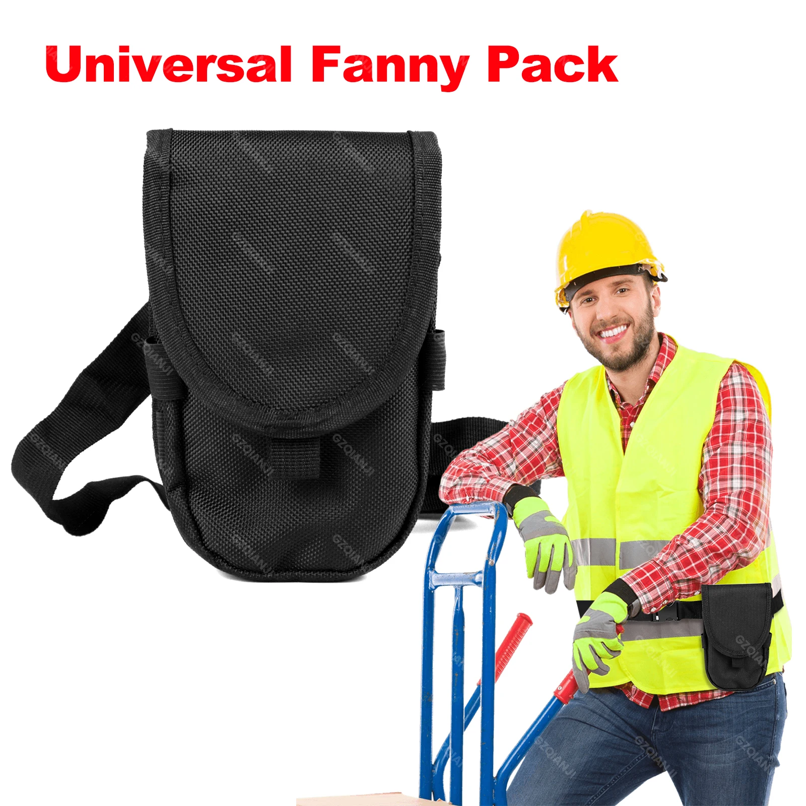 Universal Waist Belt Case Bag Phone POS PDA Holder Outdoor Camping Nylon Pouch Holster Cover for 4.7-7.2 Inch Honeywell PDA