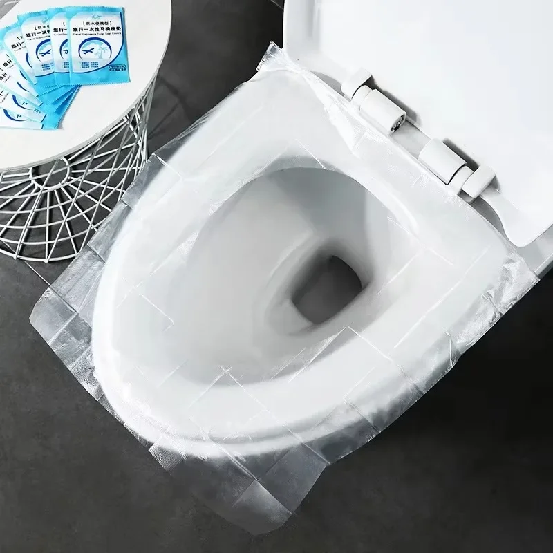 Wholesale Disposable Toilet Seat Covers Mat Portable Waterproof Safety Toilet Seat Pads for Travel Camping Bathroom Accessiories 2