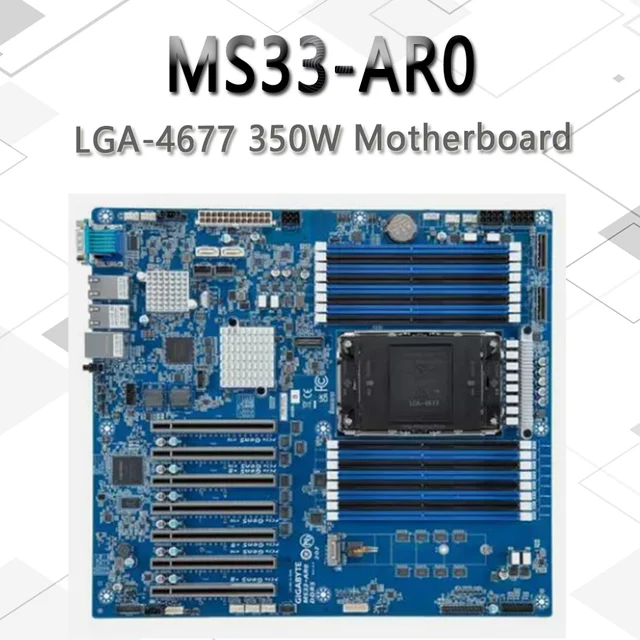 MS33-AR0 Материнская плата LGA4677 128 ГБ DDR5 Gold 6430 QS 32C/64T Комплектация тестирования перед отправкой 1