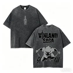 Vinland Saga Retro Washed Unisex Anime T - Shirt - Comfortable Plus Size Fashion Gift - XXXL (1)