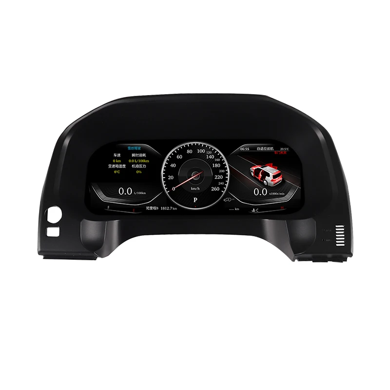 Grupo de instrumentos de cabina Virtual Digital de 12,3 pulgadas para Toyota Land Cruiser Prado 150 2009-2017 velocímetro de Panel de tablero 3