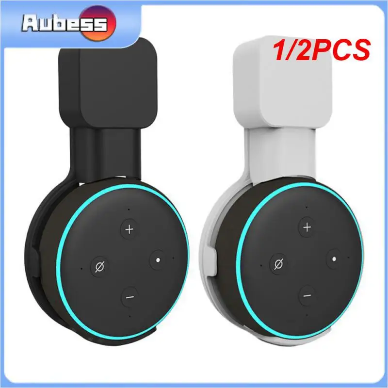 1/2 Pz Presa Montaggio A Parete Supporto Da Tavolo Gancio Per Amazon Alexa Echo Dot 3Rd Gen Funziona Con Amazon Echo Dot 3, Custodia Plug-In