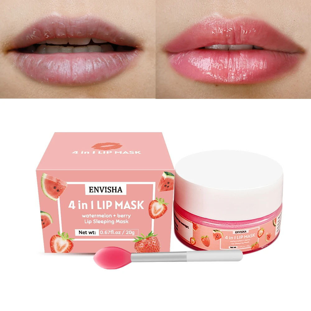 ENVISHA Beauty Health Lip Mask Skin Care Sleep Hydrated Maintenance Lip Scrub Cream Anti Drying Nourish Protect Exfoliating