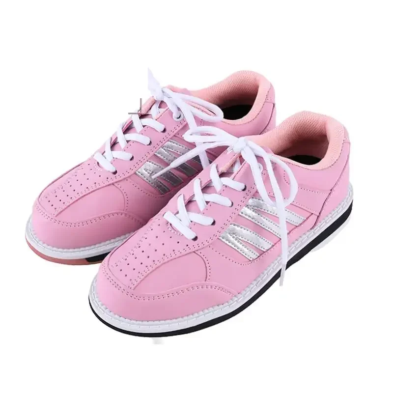 Women Bowling Shoes Skidproof Sole Professional Sport Shoes Breathable Sneakers Size