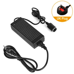 Universal AC to DC Power Converter with 12V Car Adapter Socket, 180W 15A Power Supply (UK Plug)