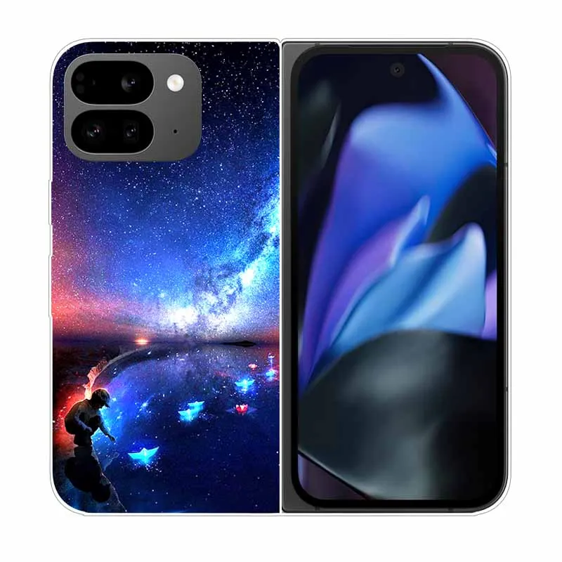 Clear Hard PC Back Cover with Cartoon Design