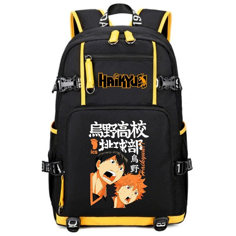 Haikyuu Anime Backpack for Students Large Capacity School Bookbag Kids Teens Boys Girls Casual Daypack 1