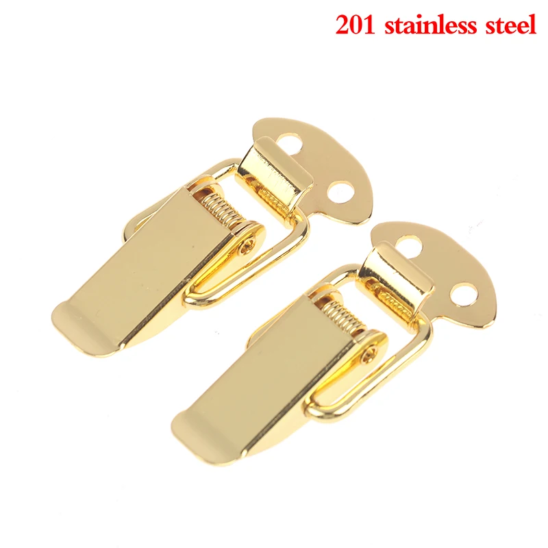 2 Adet Çıtçıtlı Mandal Yaylı Kelepçe Klips Kutu Mandalı Gerdirme Kilidi Kolu Klips Kapakları Sandık Kilidi