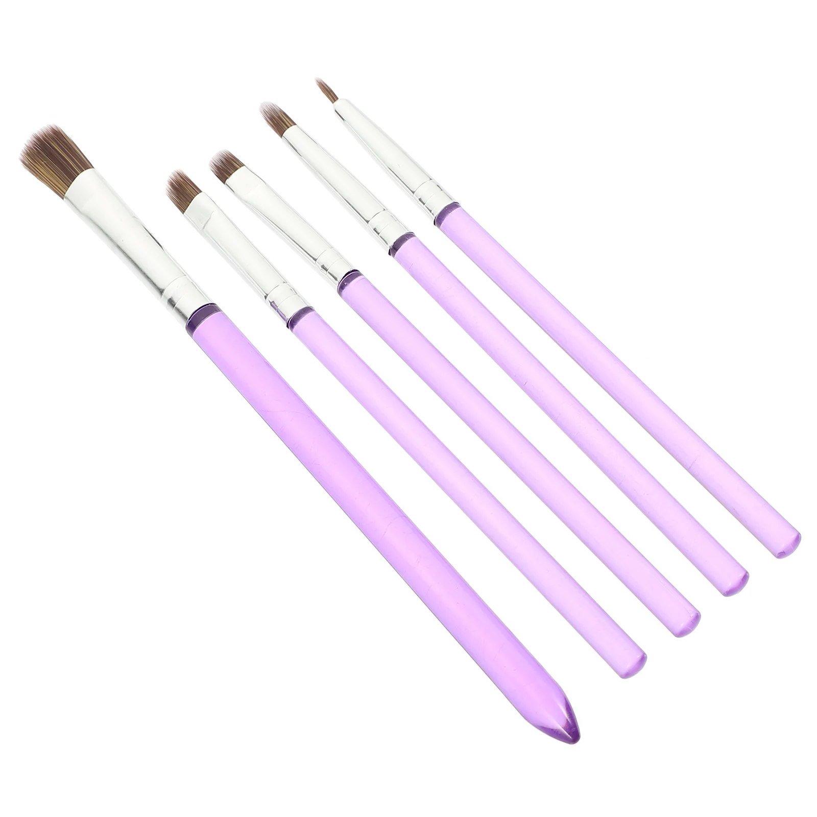 

5 Pcs Home Decor Cake Paint Brushes Dessert Accessory Convenient Cookie Multi-function Purple Decorating Tools Fondant