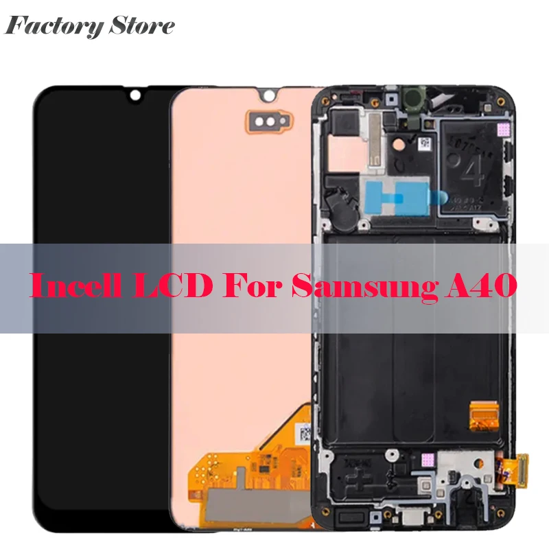 

Для Samsung Galaxy A40 A405 A405F A405N ЖК-дисплей с рамкой Pantalla мобильный телефон дисплей сенсорный экран дигитайзер сборка Замена