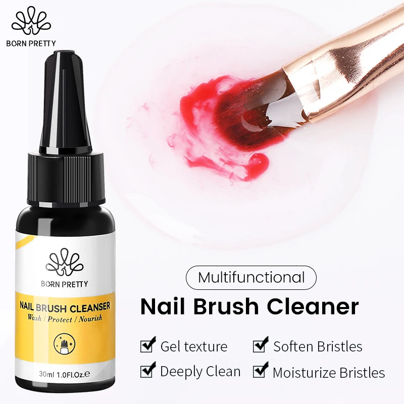Born Pretty 30Ml Nail Brush Cleanser Liquid Remover Non Irritante Efficace Lavabile Uv Nail Pen Strumento Per La Pulizia Del Manicure
