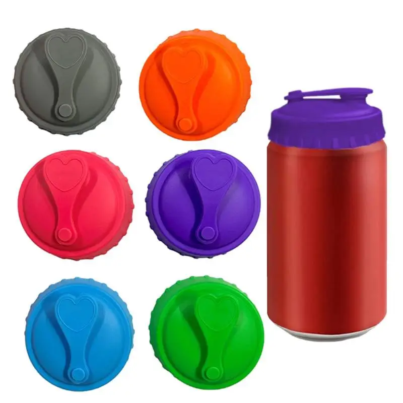 

Can Protector Lid Keep Refreshing Soda Drink Can Savers 6 Color Sealing Energy Drink Can Cover For Golf Fishing Camping Picnic