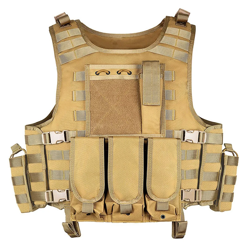 Molle Airsoft Plaque Carrier Vest Tactical Hunting Vest Équipement militaire  Armée Tir Gilet de protection de la police