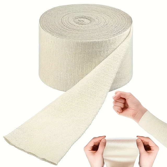 4.5/7.5/10cm 1Roll Elastic Tubular Bandage Roll Sport Tape Suitable for Arms, Legs, Comfortable Support, Suitable for Men, Women 4