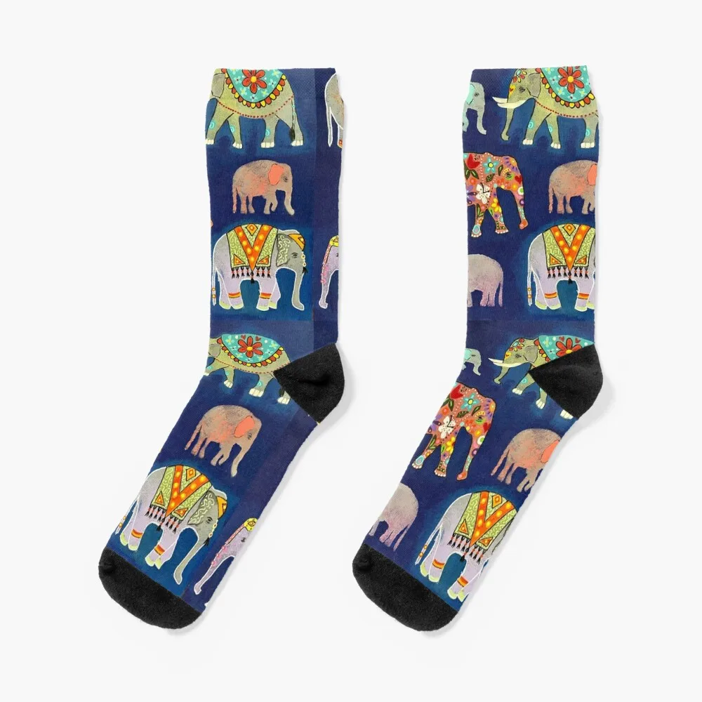 

Elephant Festival Socks basketball socks Crossfit socks Run floral socks Socks Women Men's