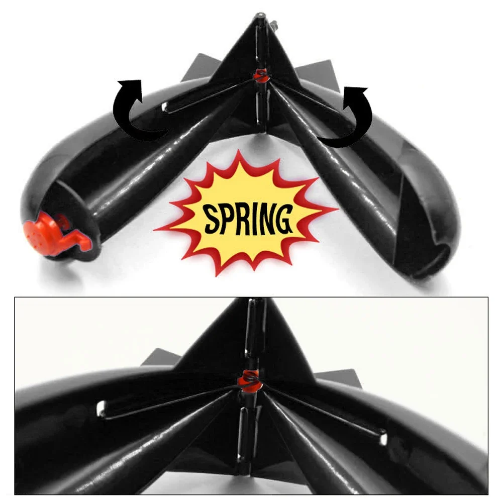 1Pc Carp Fishing Rocket Feeder Spod Bomb Float Lure Bait Holder Spomb Pellet Rockets Feeders Position Gear Accessories S M L