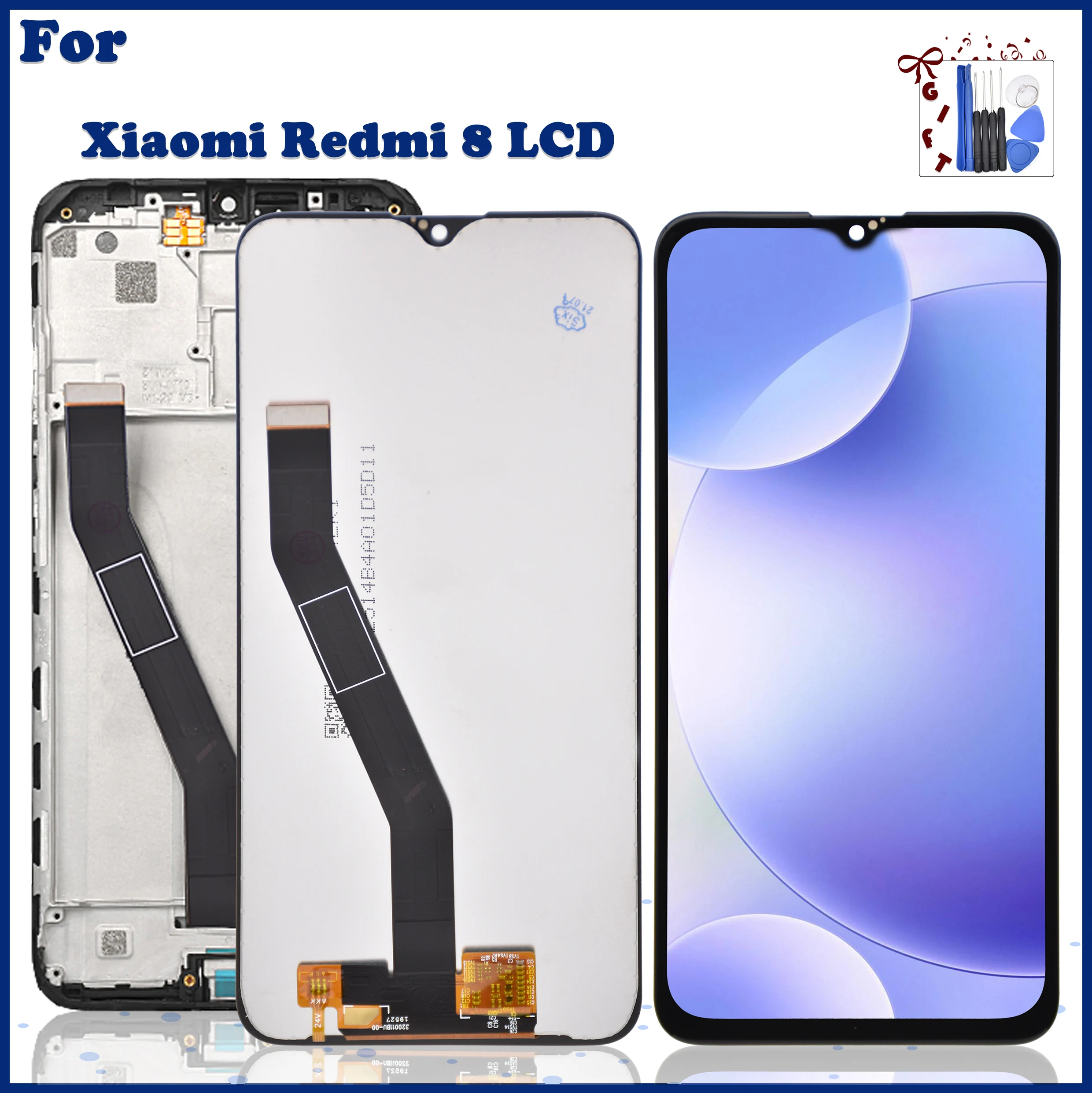 

Original Display 6.22'' For Xiaomi Redmi 8 LCD Touch Screen Digitizer Assembly for Xiaomi Redmi 8 8A Repair Partsmbly+Frame