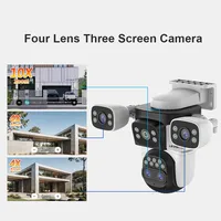 LS VISION 20MP 10X Zoom trois écrans WiFi caméra IP sans fil extérieur 10K quatre objectifs PTZ humain suivi automatique caméras de Surveillance 2