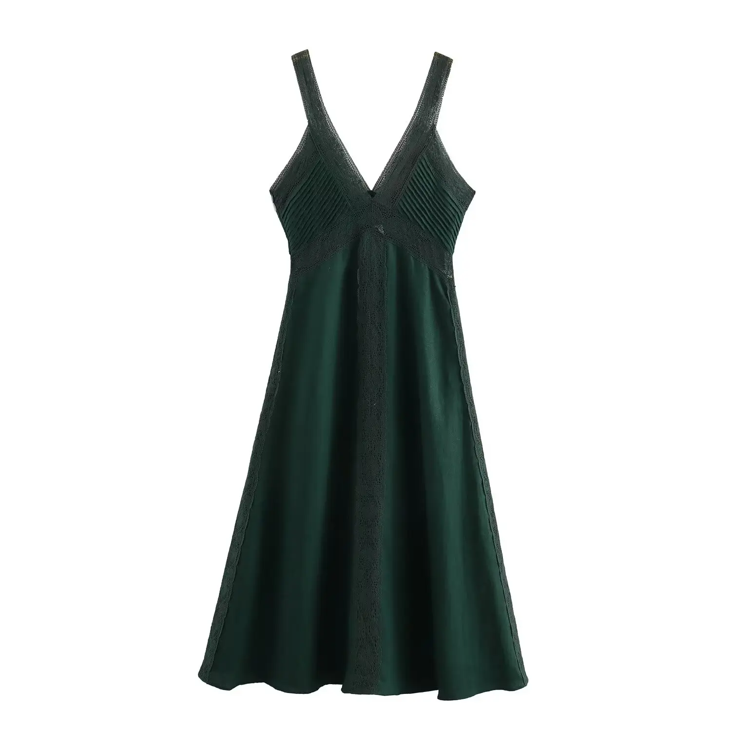 Women's Long Sleeve V-Neck Patchwork Maxi Dress Elegant Slim Sexy Party Dresses Fashion Female Clothing Spring Autumn New