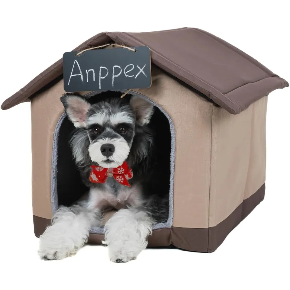 Cozy Indoor Dog House with Reversible Cushion
