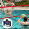 Swimming Pool Volleyball Net Replacement 450x90cm Folding Training Net with Storage Bag for Outdoor Indoor Pool Beach Lawn 4