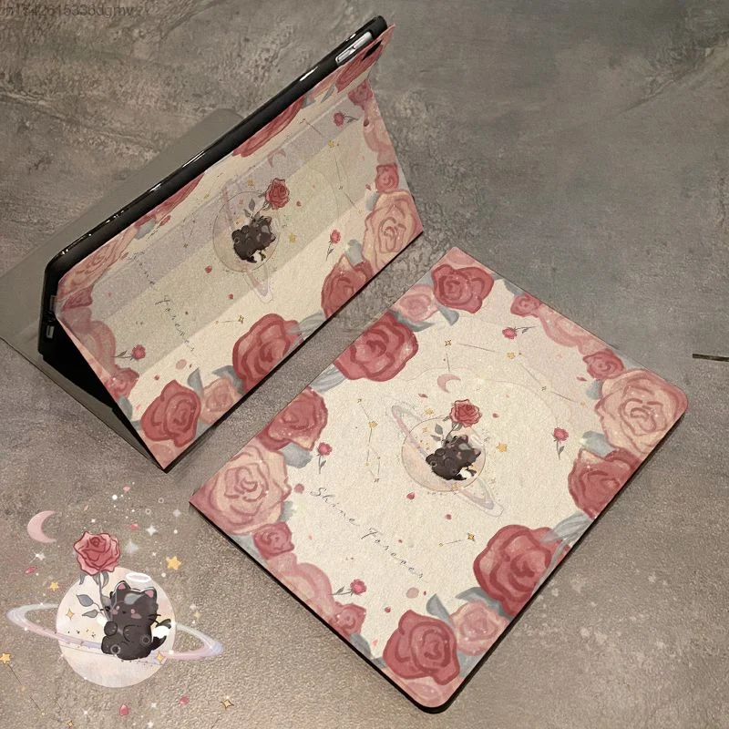 New Fashion Floral Graphic Ipad Air5 Case Y2K Trendy Ipad Pro 11 Cover Tablet Computer Mini6 Custodia Completa In Silicone Ipad 9 10