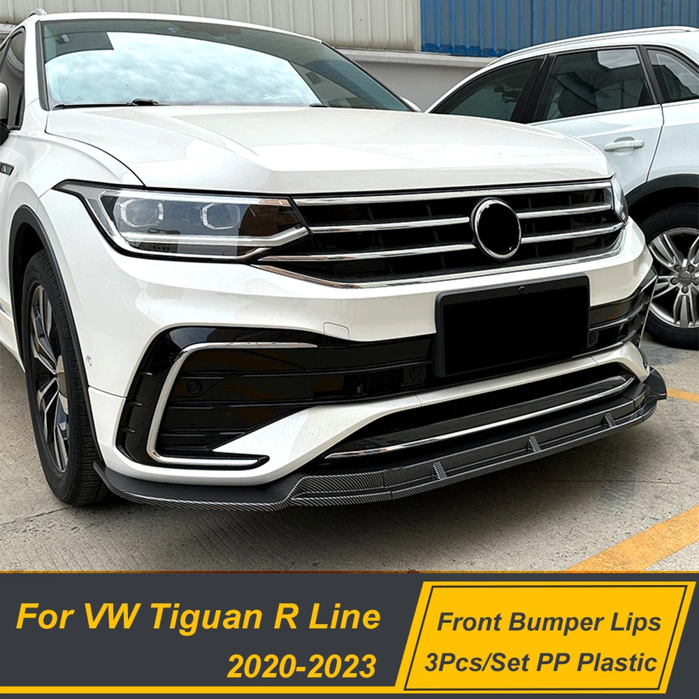 Per Volkswagen Vw Tiguan R-Line 21 22 23 Paraurti Anteriore Labbro Mento Spoiler Diffusore Kit Corpo Copertura Protettiva Deflettore Accessori
