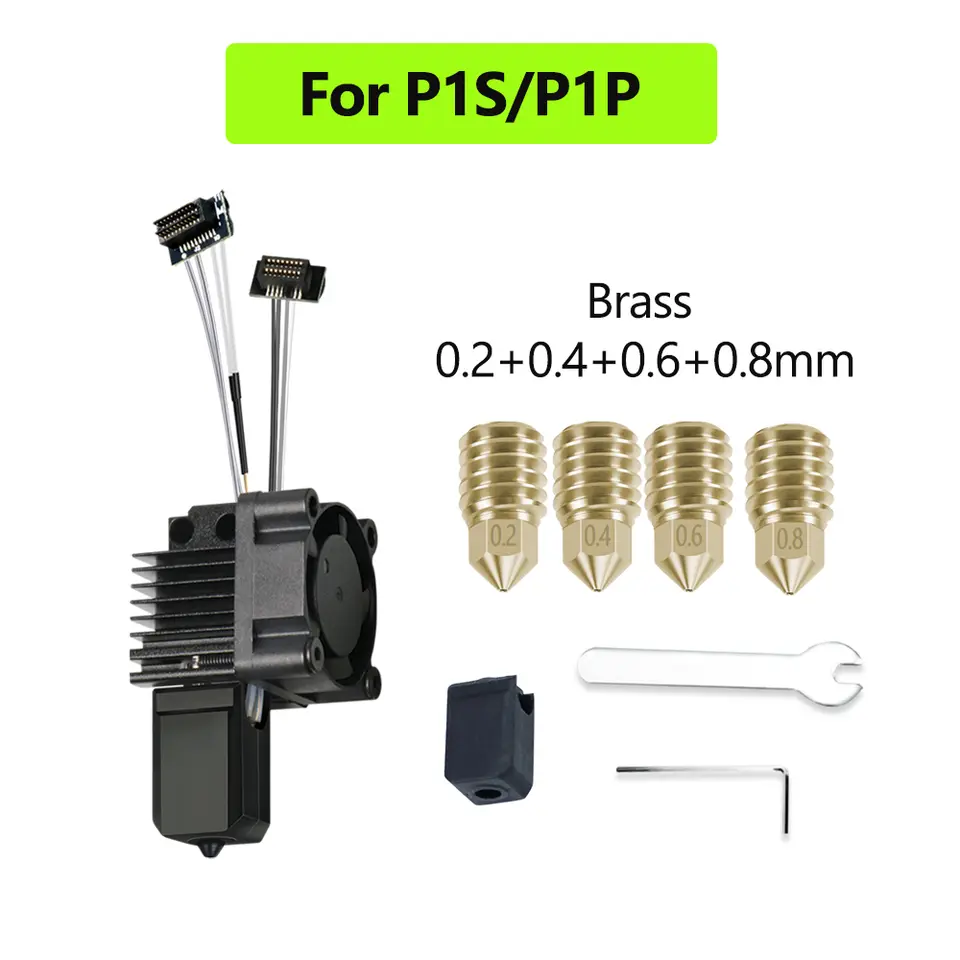 For Bambu Lab X1 X1C P1P P1S Hotend With Fan V2.0 Print Head Complete Hotend Upgrade Hot End P1s Accessories 3D Printing Parts image 9