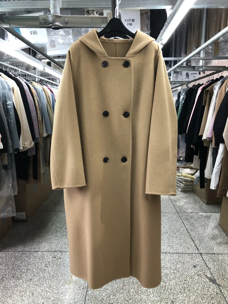 Manteau cintré à capuche - Mode femme