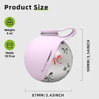 Portable Dog Water Bottle for Small Dogs Leak-Proof & Compact Dog Travel Water Bottle -Stainless Steel Bottle & Silicone Bowl 2