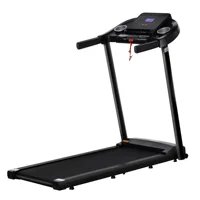 HOMCOM 1.5HP Treadmill, 12km/h Electric 1.5HP Motorised Running Machine, LED Display, for Home Gym Indoor Fitness